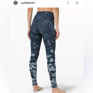 Lululemon Engineered Indigo Lace Starlight 28” Legging